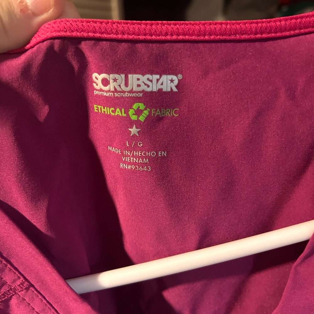 Scrub Star Pink Top